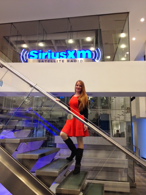 Jessica Baker at the SiriusXM Satellite Radio studios in New York City